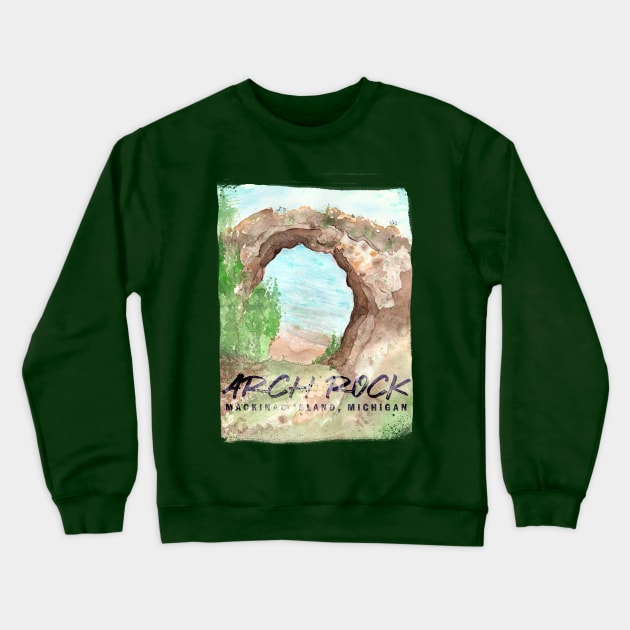 Arch Rock Crewneck Sweatshirt by Jarrodjvandenberg